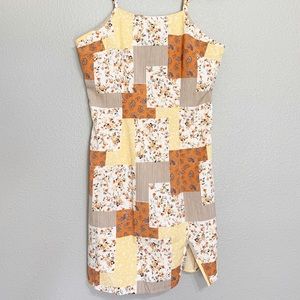🥳SOLD🥳Cider Patchwork Mini Dress Medium